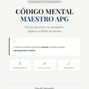 Portada del workbook Código Mental Maestro